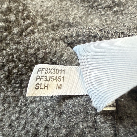 CALVIN KLEIN Gray Zip-Up Fleece Hoodie - Picture 4 of 6